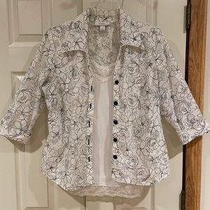 Dress Barn blouse and camisole